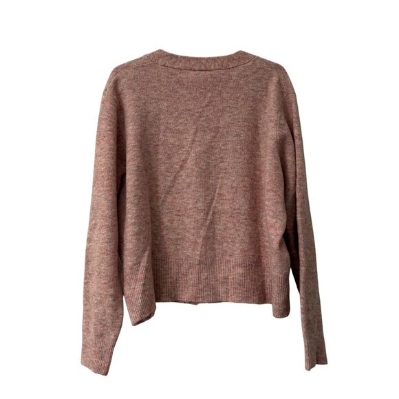 Kerisma Marled Pink Cashmere Blend Cardigan Sweater Womens Size M/L - Picture 4 of 5